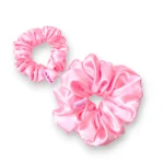cotton candy satin scrunchie