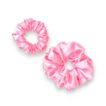 cotton candy satin scrunchie