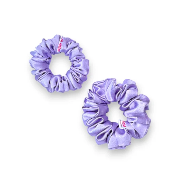 lavender glow satin scrunchie