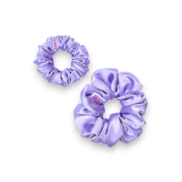 lavender glow satin scrunchie