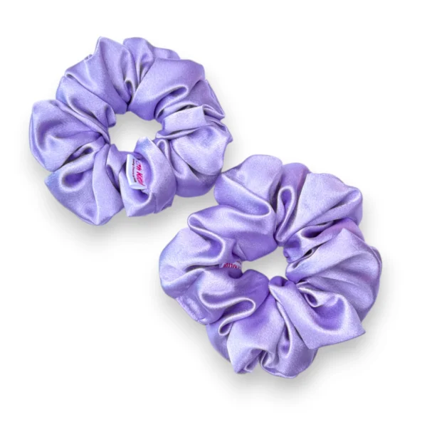 lavender glow satin scrunchie