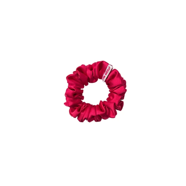 pink pop satin scrunchie