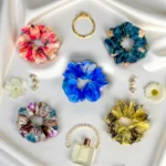 celestial classic organza scrunchie set